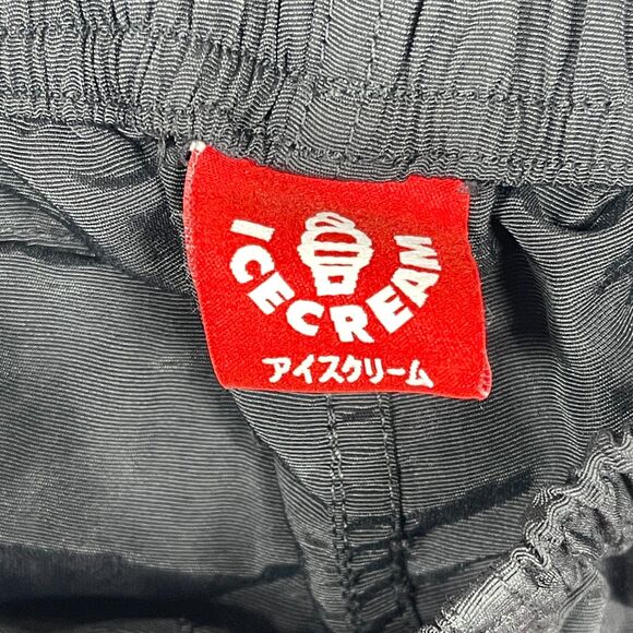 Ice Cream Swim Shorts Boys Size 9 / 10 Black Running Dog Print Elastic Waist - Picture 4 of 7